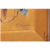 Image 3 : Gilt framed oil on board still-life painting, signed by artist E. (Edie) Bryson, '69, 19" X 10". NOT
