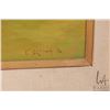 Image 3 : Framed oil on board painting, possibly the Banff Springs Hotel, signed by artist E. (Edie) Bryson, 1