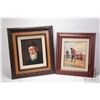 Image 1 : Framed original painting of an Oriental gentleman, signed by artist L. Yung, 10" X 8" and a framed p