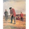 Image 3 : Framed original painting of an Oriental gentleman, signed by artist L. Yung, 10" X 8" and a framed p
