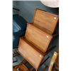 Image 2 : Set of three mid century modern style teak nesting tables