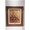 Image 1 : Framed oil on board painting, titled on brass plaque "Birks Clock, Vancouver", by artist E. ( Edie) 