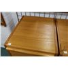 Image 2 : Mid century modern teak, three drawer filing cabinet, note: will fit legal size, 39" X 20" X 24"