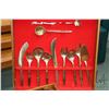 Image 4 : Large boxed set of solid nickel bronze flatware with place settings for twelve plus serving pieces a