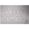 Image 1 : Selection of Waterford crystal "Lismore" stemware including four 7" high wine glasses and six 6" gla