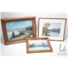 Image 1 : Three framed vintage pastel drawings, all landscapes, signed by artist (Maisie) Wride, ranging in si