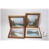 Image 1 : Four framed vintage pastel drawings, all landscapes and signed by Calgary artist (Maisie) Wride, all