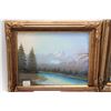 Image 2 : Four framed vintage pastel drawings, all landscapes and signed by Calgary artist (Maisie) Wride, all