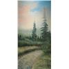 Image 2 : Unframed original oil on canvas painting, titled on verso "Path Way" by Canadian artist Richard Dixo