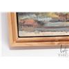 Image 3 : Framed oil on canvas painting titled on verso "Elk Island Trees" by Canadian artist Richard Dixon, 1