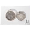 Image 1 : Canadian 1964 silver dollar and a 1976 Montreal Olympiad XXI sterling silver five dollar coin