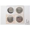 Image 2 : Four Canadian silver dollars including 1952 and three 1965