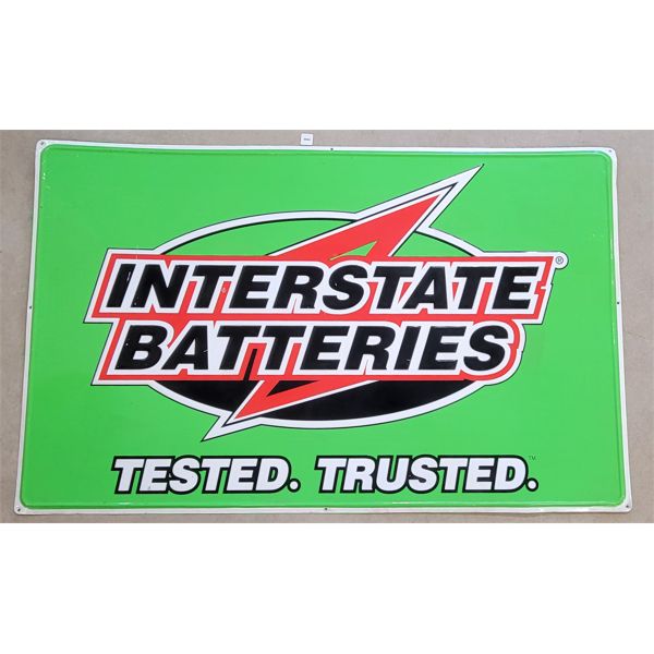 Sst Sign INTERSTATE BATTERIES SST SIGN - Kidd Family Auctions