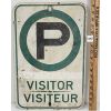 Image 1 : VISITOR PARKING METAL STREET SIGN
