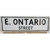 Image 2 : E. ONTARIO STREET METAL SIGN