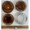 Image 1 : LOT OF 4 - GLASS ASH TRAYS - INCL CANADA BUD, O'KEEFE'S, ETC