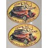 Image 1 : LOT OF 2 - CUSTOM RAT ROD GARAGE REPO SIGNS 