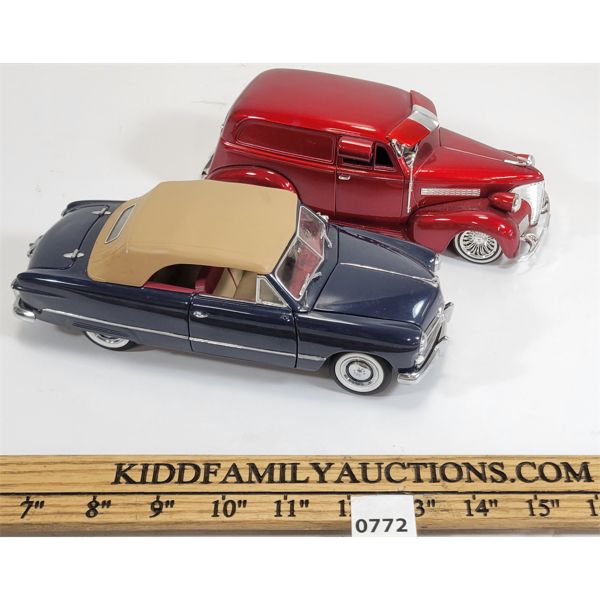 LOT OF 2 - DIECAST MODELS - INCL FRANKLIN MINT 1949 FORD CONVERTIBLE