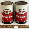 Image 3 : LOT OF 2 - ESSO 1 QT MINERALUBE CANS 