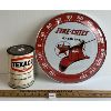 Image 2 : LOT OF 2 - TEXACO FIRE-CHIEF THERMOMETER & QT WHITE TRAFFIC PAINT CAN
