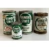 Image 1 : LOT OF 4 - QUAKER STATE QT & LITRE TRANSMISSION FLUID & MOTOR OIL CANS 