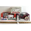 Image 1 : LOT OF 3 - DIECAST LIBERTY FORD MODEL A FIRE TRUCK, 1916 STUDEBAKER BANK & ERTL 1936 I.D.A GUARDIAN 
