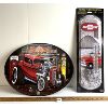 Image 1 : LOT OF 2 - HOT ROD REPO SIGN & CHEVROLET METAL THERMOMETRE