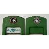 Image 2 : PAIR OF BENNETT GAS PUMP PANELS W/ GLASS INSERTS & B/A PLATE 