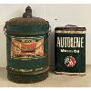 Image 1 : LOT OF 2 - B-A BOWTIE 5 GAL & B/A AUTOLENE 2 GAL MOTOR OIL CANS
