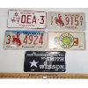 Image 1 : LOT OF 5 - MISC LICENCE PLATES - INCL WYOMING & YUKON