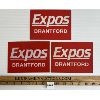 Image 1 : LOT OF 3 - EXPOS BRANTFORD METAL SIGN PLATES