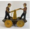 Image 3 : GIRARD TOYS TIN WINDUP RAILROAD HANDCAR 