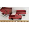Image 3 : LOT OF 3 - PRESSED STEEL TONKA JEEP PICK-UP TRUCK & TRAILERS