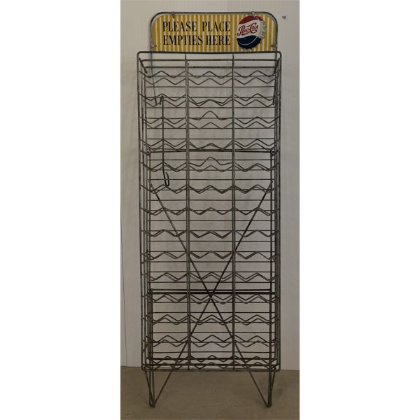 PEPSI-COLA EMPTY BOTTLES RACK