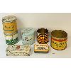 LOT OF 7 - TOBACCO TINS - INCL BLACK CAT, MACDONALD'S, ETC.