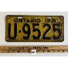 Image 1 : 1931 ONTARIO LICENCE PLATE