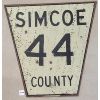 Image 1 : SIMCOE 44 COUNTY METAL ROAD SIGN