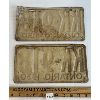 Image 2 : PAIR OF 1930 ONTARIO LICENCE PLATES