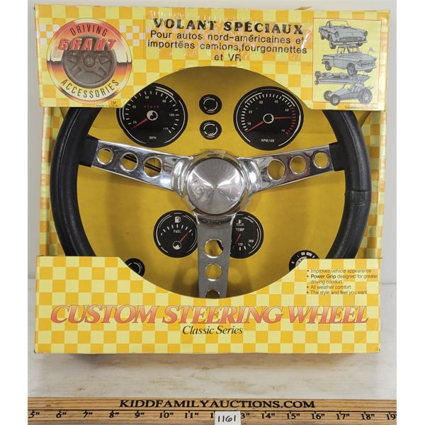 DRIVING GRANT- CUSTOM STEERING WHEEL - AS NEW 