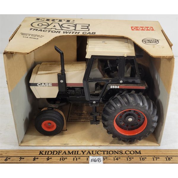 ERTL CASE DIECAST TRACTOR W/ CAB - 1:16 SCALE 