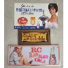 Image 1 : LOT OF 3 - BEVERAGE ADVERTISEMENTS - INCL CHERRY SPARKLE, DR PEPPER & ROYAL CROWN COLA