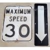 Image 1 : LOT OF 2 - ROAD TRAFFIC SIGNS - INCL MAX SPEED