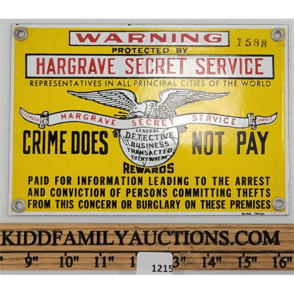 HARGRAVE SECRET SERVICE SSP SIGN