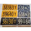 Image 1 : LOT OF 6 - 1940'S ONTARIO LICENCE PLATES