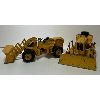 Image 1 : LOT OF 2 - JOHN DEERE & STRENCO DIECAST BULLDOZERS