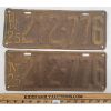 Image 1 : PAIR OF 1925 ONTARIO LICENCE PLATES
