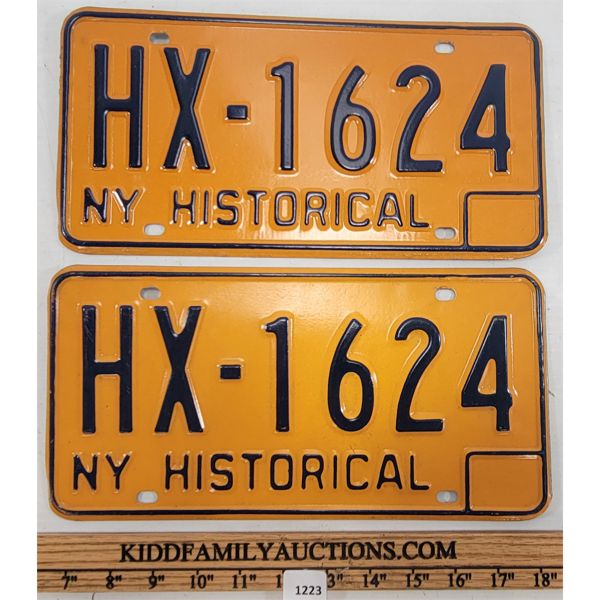 PAIR OF NEW YORK HISTORICAL LICENCE PLATES