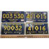 Image 1 : LOT OF 4 - MICHIGAN HISTORIC VEHICLE LICENCE PLATES