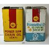 Image 1 : LOT OF 2 - SHELL 1 GAL POWER SAW CHAIN OIL & HOUSEHOLD CLEANING SOLVENT