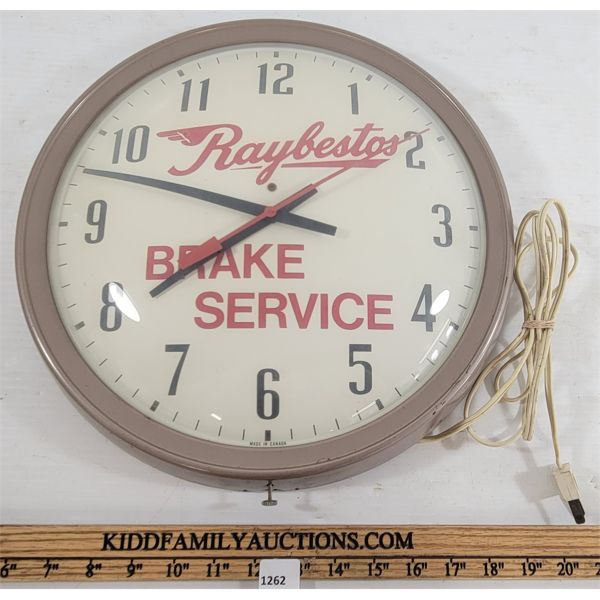 RAYBESTOS BRAKE SERVICE CLOCK